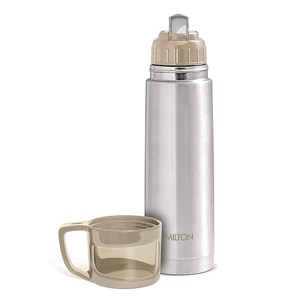 Stainless Steel SS304 Milton Thermosteel Plain Lid Flask, Capacity