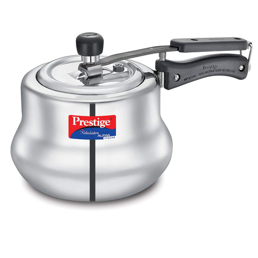 Prestige Svachh, Nakshatra Alpha Svachh Handi, With Deep Lid For Spillage Control (Inner Lid, Stainless Steel, Silver),