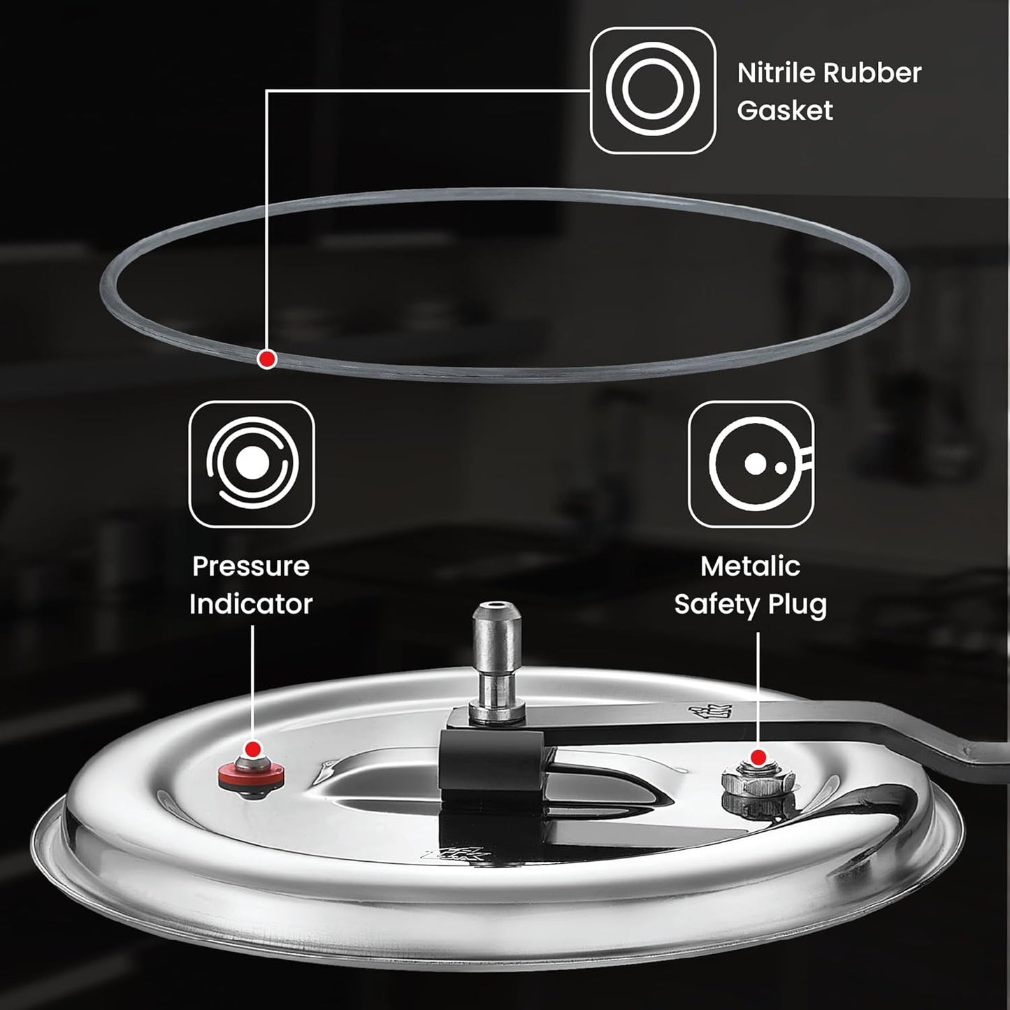 Prestige 3 L Tri-Ply Svachh Inner Lid Pressure Cooker| Gas and Induction Compatible| Spillage Control| Even Heat Distribution| Low Cooking Oil| Faster Cooking| 5 Years Warranty| Silver