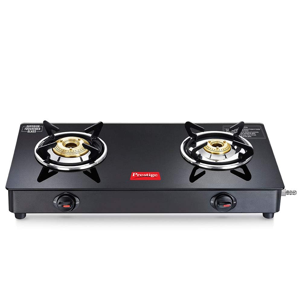 Prestige Marvel Plus Auto Ignition 2 Burner Glass top GTM 02 AI Black