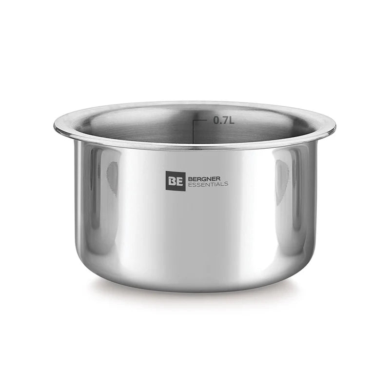 Bergner BE Bergner Essentials Tri-Ply Stainless Steel Junior Tope - Induction Bottom (5-Year Warranty)