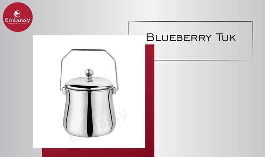 Embassy Stainless steel Ghee/Oil/Milk Barni / Milk Pot (Bluberry Tuk)