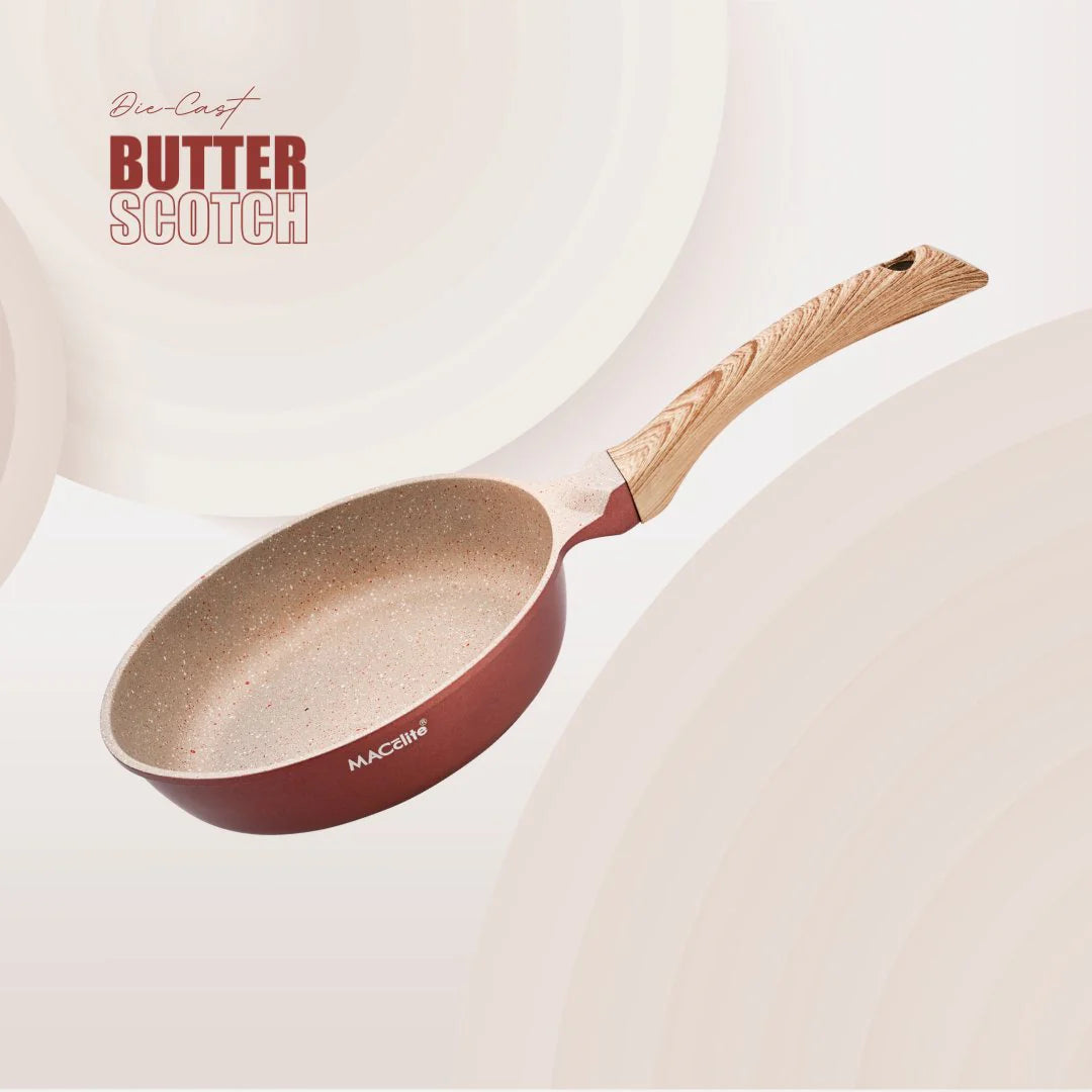 MACclite Butter Scotch Die Cast Non Stick Frying Pan  Induction Base