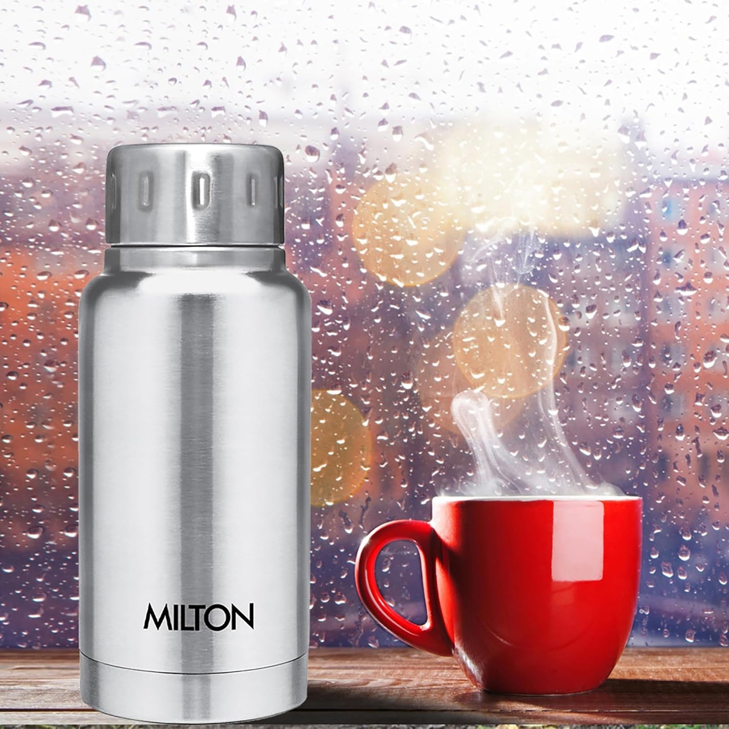 Milton Elfin Thermosteel 24 Hours Hot and Cold Water Bottle,| Leak Proof | Easy to Carry | Office Bottle | Hiking | Trekking | Travel Bottle | Gym | Home | Kitchen Bottle