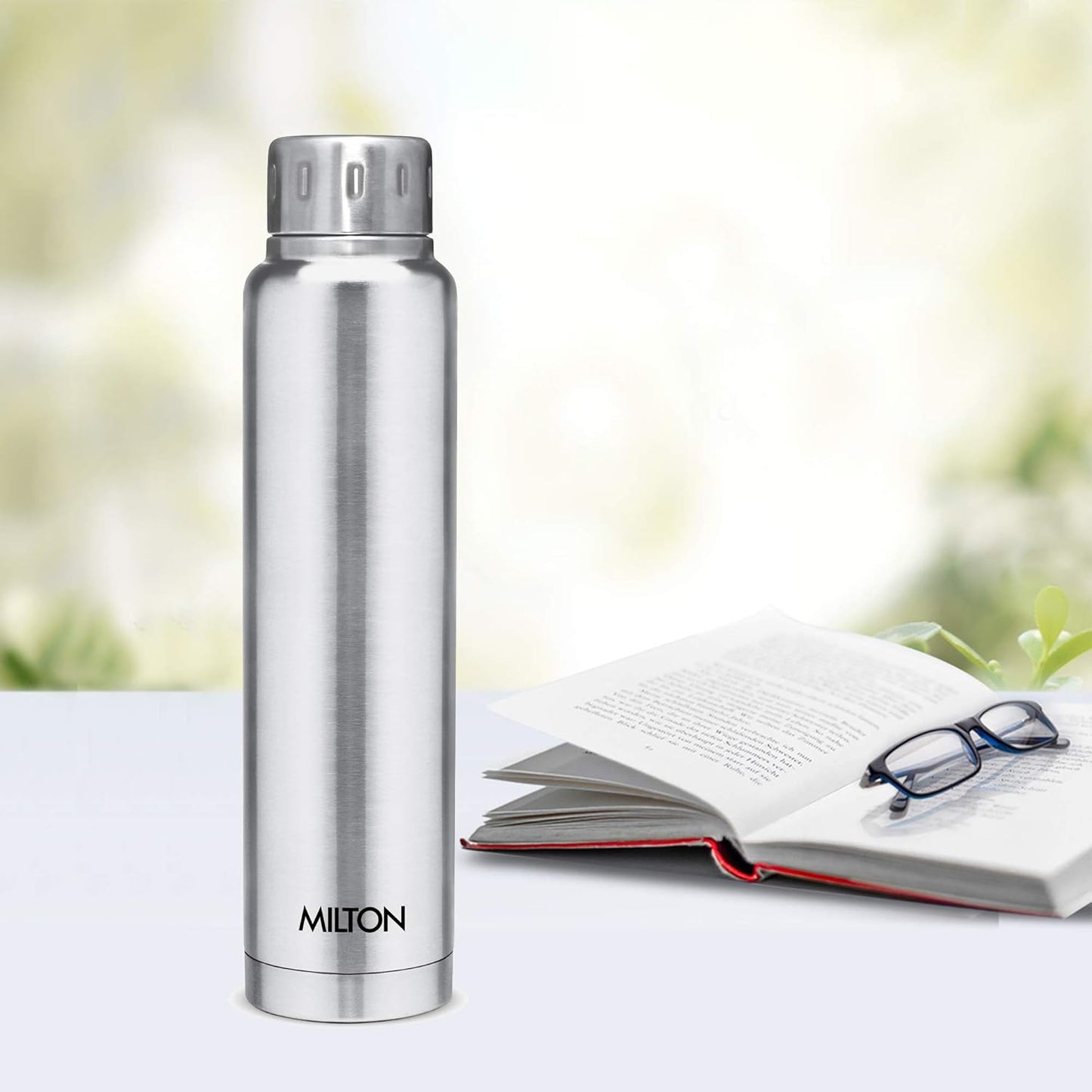 Milton Elfin Thermosteel 24 Hours Hot and Cold Water Bottle,| Leak Proof | Easy to Carry | Office Bottle | Hiking | Trekking | Travel Bottle | Gym | Home | Kitchen Bottle