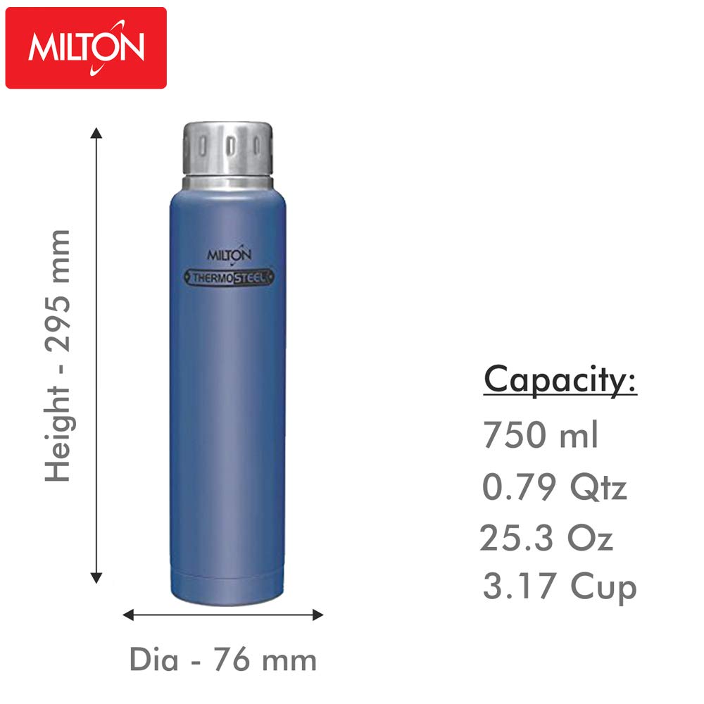 Milton Elfin Thermosteel 24 Hours Hot and Cold Water Bottle,| Leak Proof | Easy to Carry | Office Bottle | Hiking | Trekking | Travel Bottle | Gym | Home | Kitchen Bottle