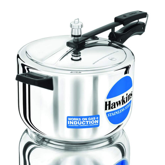 Hawkins Stainless Steel 8 litre Inner Lid Pressure Cooker with Induction Compatible (HSS80)