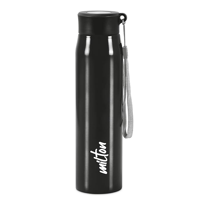 MILTON Handy Stainless Steel Water Bottle,  water bottles, Single walled, Leak-Proof, Rust-free Steel Bottle, Easy Grip, Easy to Carry, Travel Bottle,