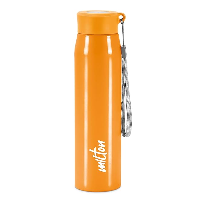 MILTON Handy Stainless Steel Water Bottle,  water bottles, Single walled, Leak-Proof, Rust-free Steel Bottle, Easy Grip, Easy to Carry, Travel Bottle,