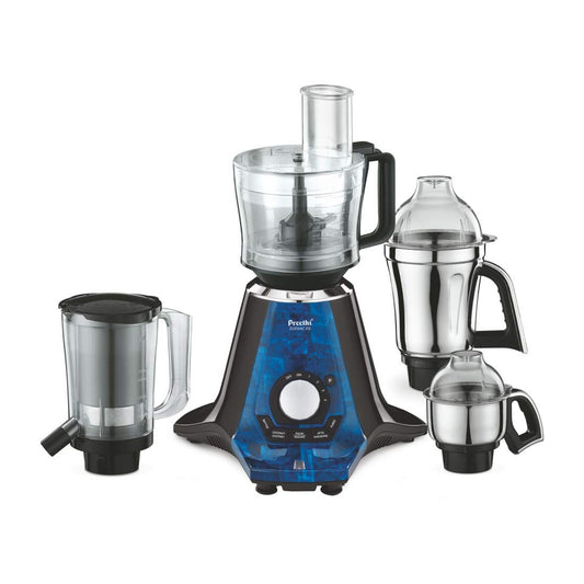 Preethi Plastic Zodiac 2.0 Mg235 Mixer Grinder, 750 Watt With 4 Jars Includes 3 In 1 Insta Fresh Juicer Jar & Master Chef Food Processor Jar (Black)