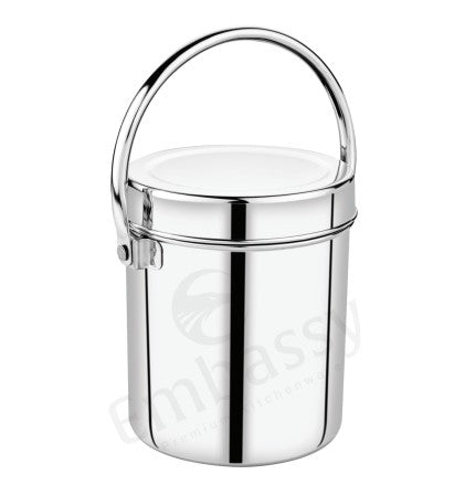 Embassy Stainless steel Ghee/Oil/Milk Barni / Milk Pot (TVT PIPE)