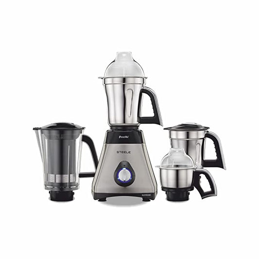 Preethi Steele Supreme Mixer Grinder, 750W 4 Jars