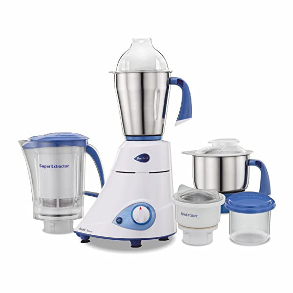 Preethi Blue Leaf Platinum MG 139 Mixer Grinder, 750W, 4 Jars