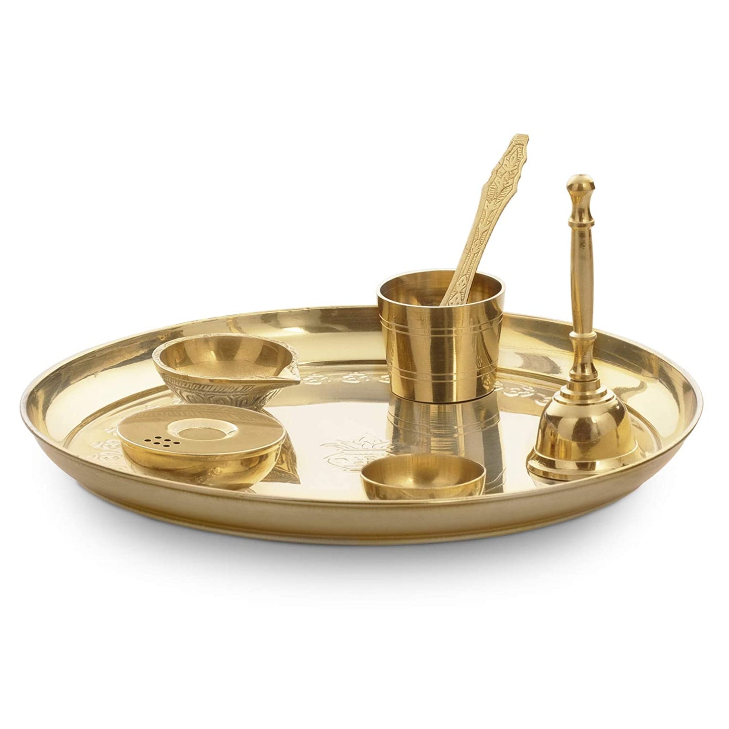 Borosil Puja Thali (Brass)