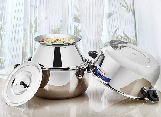 Butterfly Stainless Steel Solid Cook and Serve Pot - 1 kg, Silver