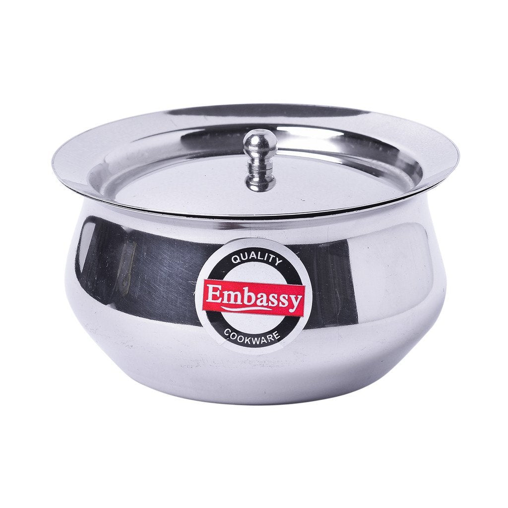 Embassy Baby American Handi/Dish, Size 2, 350 ml (Stainless Steel)