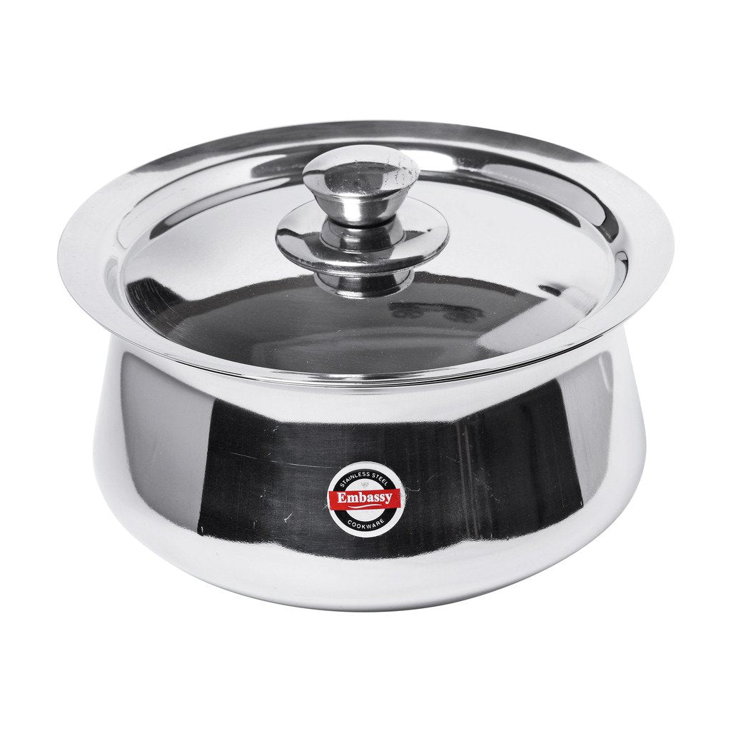 Embassy French Cook-n-Serve Dish, 3300 ml, Size 3 (Stainless Steel)