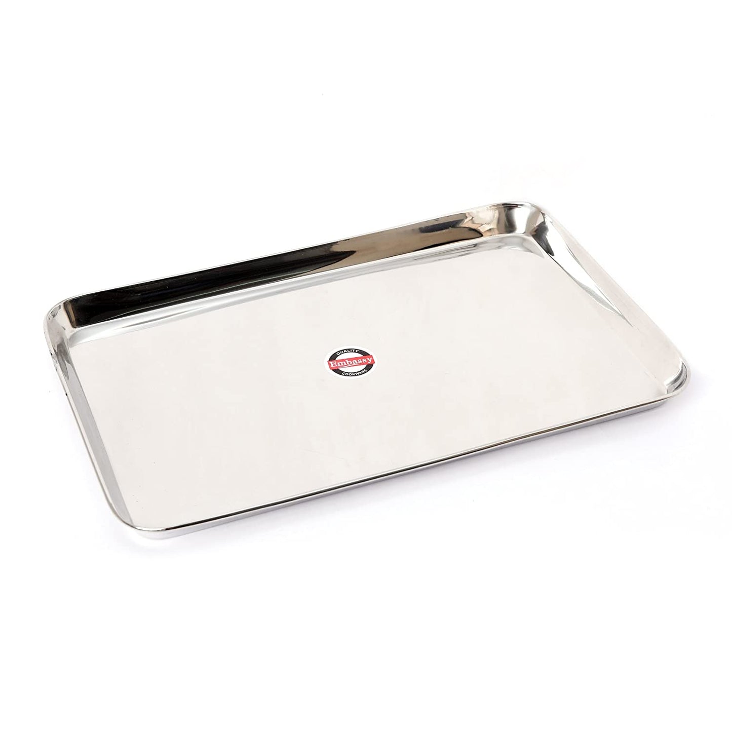 Embassy Deep Tray (Rectangle), Size 2, 22x32.9 cms (Pack of 1, Stainless Steel)