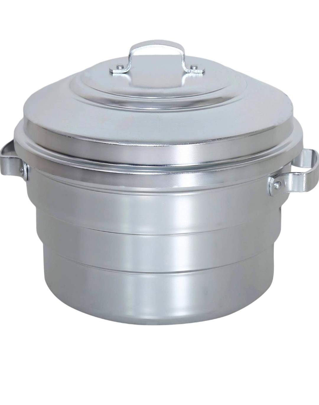 Yes Kay Standard Idly Maker/satti/Steamer/Cooker 25 Pot Aluminum Out lid