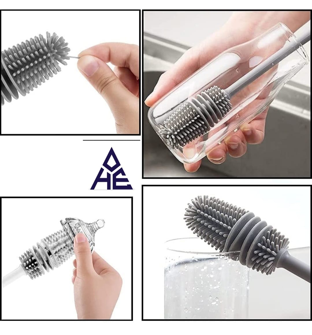 Silicon water bottle Brush 2 pcs Pack