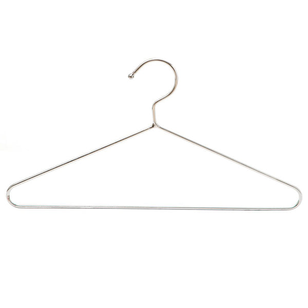 EMBASSY STAINLESS STEEL RUST-PROOF CLOTH HANGERS, PACK OF 6 - 38X19 CMS