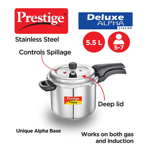 Prestige Deluxe Aplha Svachh Cooker SS