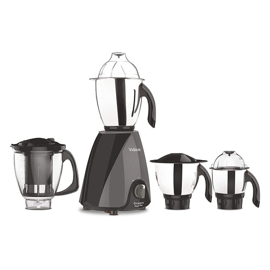 Vidiem MG 554 A VTRON Power Plus 1000 Watts Mixer Grinder (Black, 4 Jars)