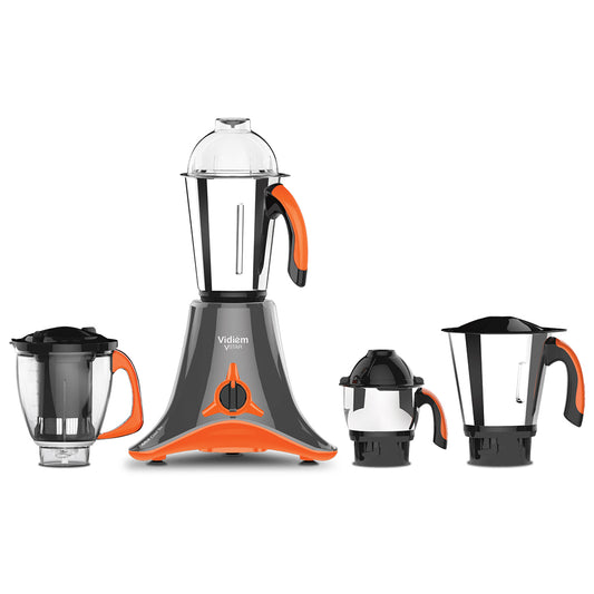 Vidiem Vstar Evo Plus MG 541 A 750 Mixer Grinder (4 Jars, Grey with Orange)