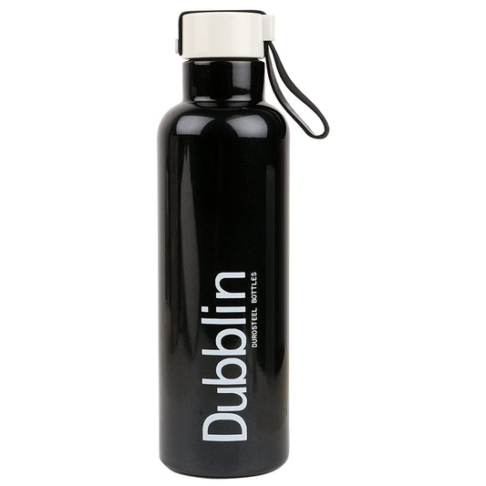 Dubblin Boom Duro Stainless Steel Water Bottle, 700ml, Black