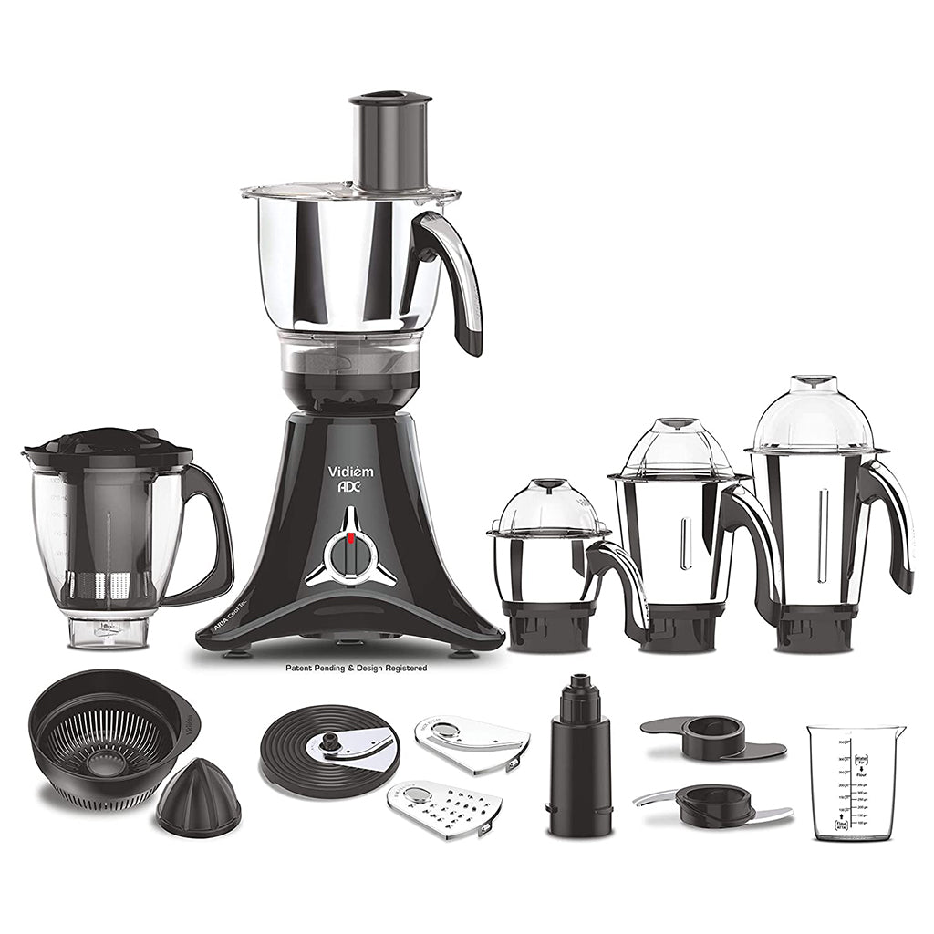 Vidiem ADC mg 579A, 750 Watts Mixer Grinder (Black)