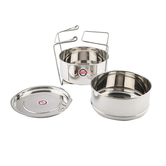 Embassy Stainless Steel Cooker Separator Suitable for 3 Ltrs Prestige Popular and Popular Plus Outer Lid Cookers (Steel)