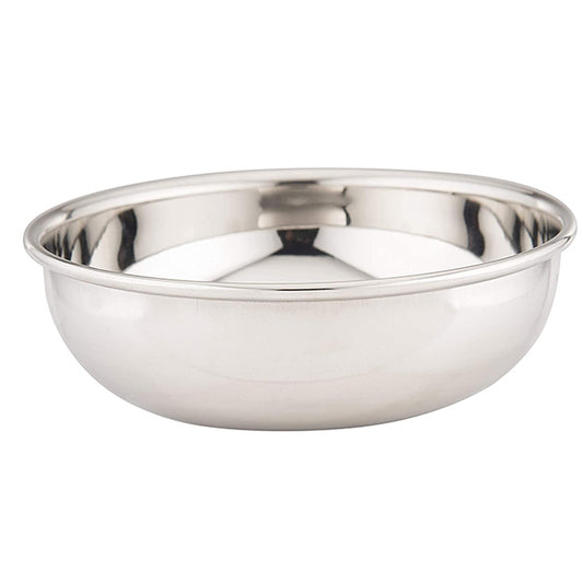 Embassy Premium 18G Plain Tasla (Kadhai Without Handle), Size 13, 24.5 cms, 2500 ml, Heavy/Thick, Stainless Steel