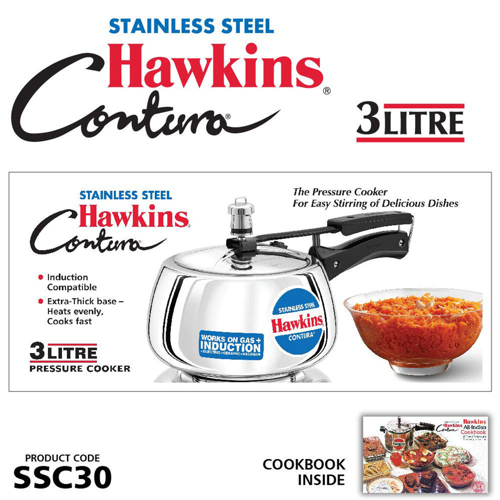 HAWKINS STAINLESS STEEL CONTURA INDUCTION COOKER