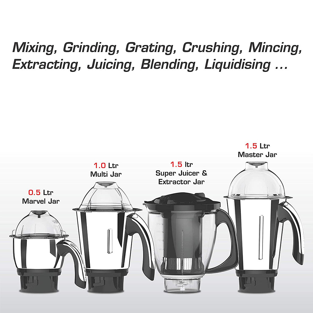 Vidiem ADC mg 579A, 750 Watts Mixer Grinder (Black)