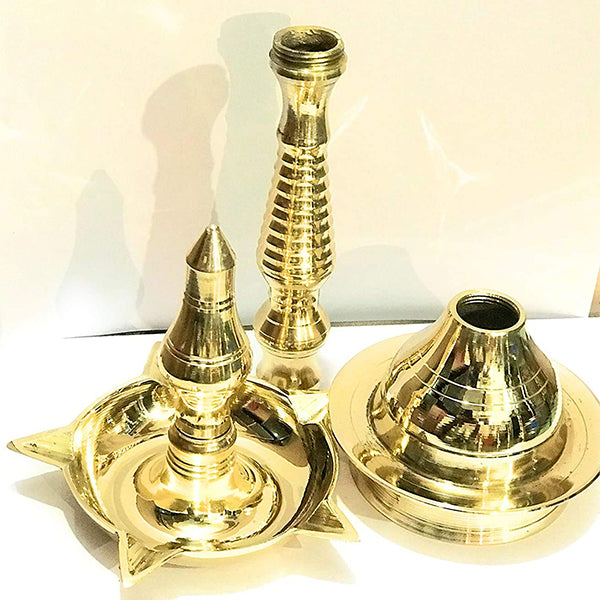 10 All Brass Oil Lamp