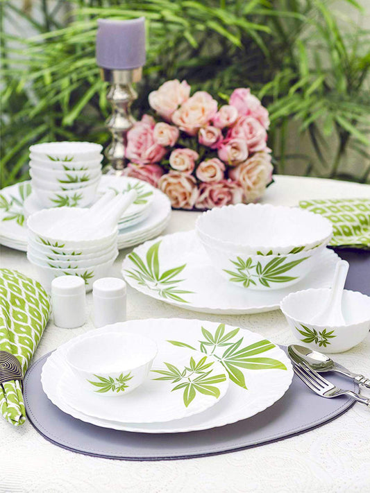 LaOpala Opalware Dinner Set - 24 Pieces, White