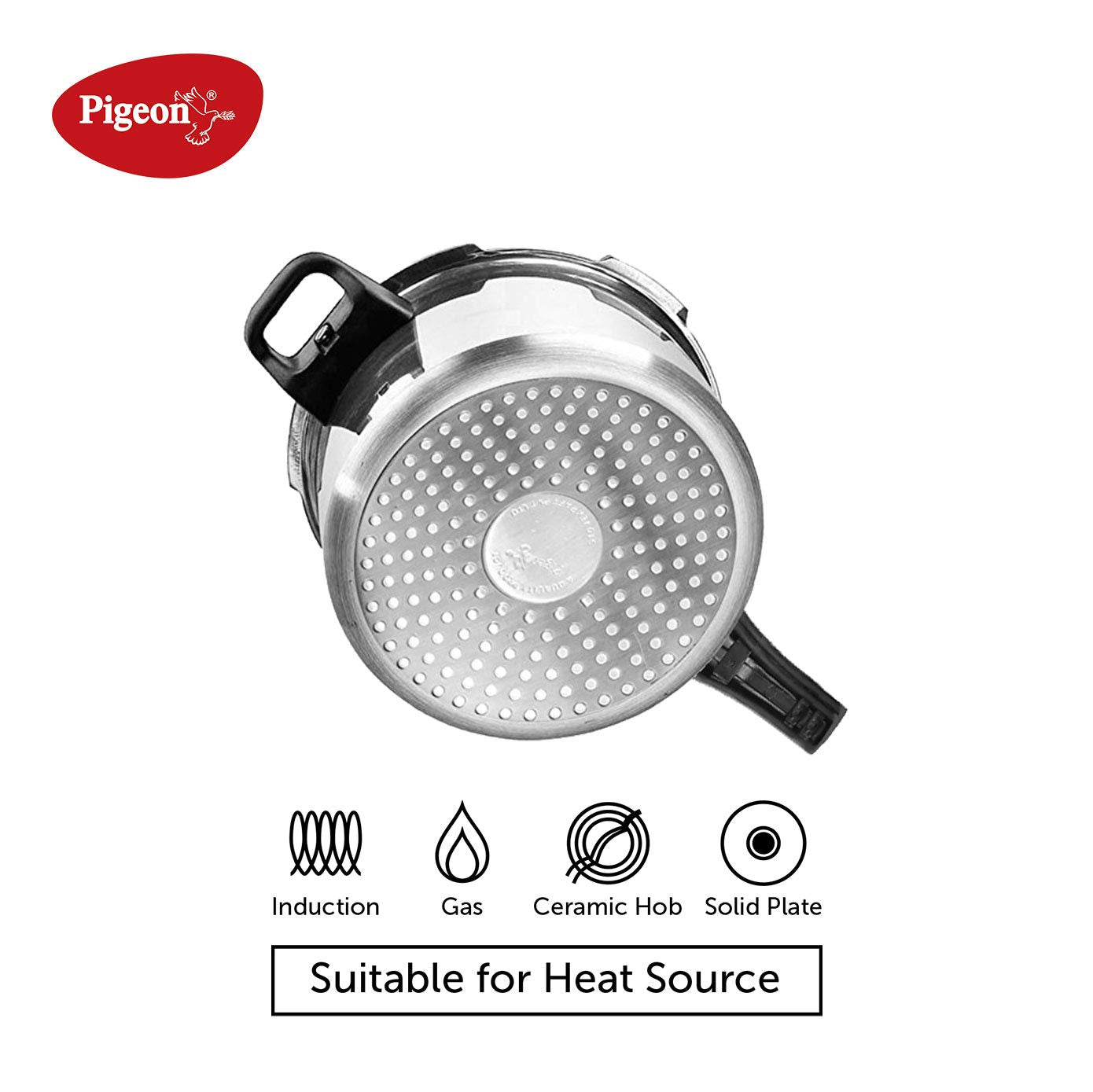Pigeon by Stovekraft Inox Stainless Steel pressure cooker 5 L